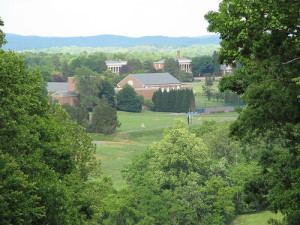 View from Monument Hill of Sweet Briar College (photo credit:  Campus Grotto "10 Most Beautiful College Campuses)