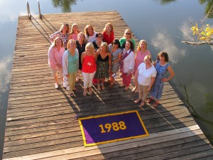 25th Reunion party at the boathouse.