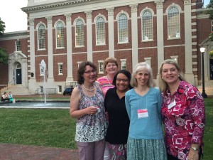 The few and proud members of the Class of 1988 at the opening picnic. 