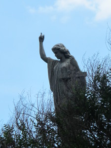 Angel over Daisy William's monument.