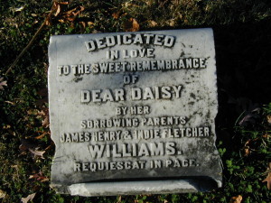 Marker for Daisy Williams, in whose memory Sweet Briar College was founded as a PERPETUAL memorial.