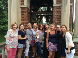 Alumnae gather after the successful settlement was announced. (Photo: WSET)